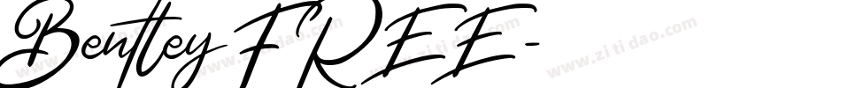 Bentley FREE字体转换